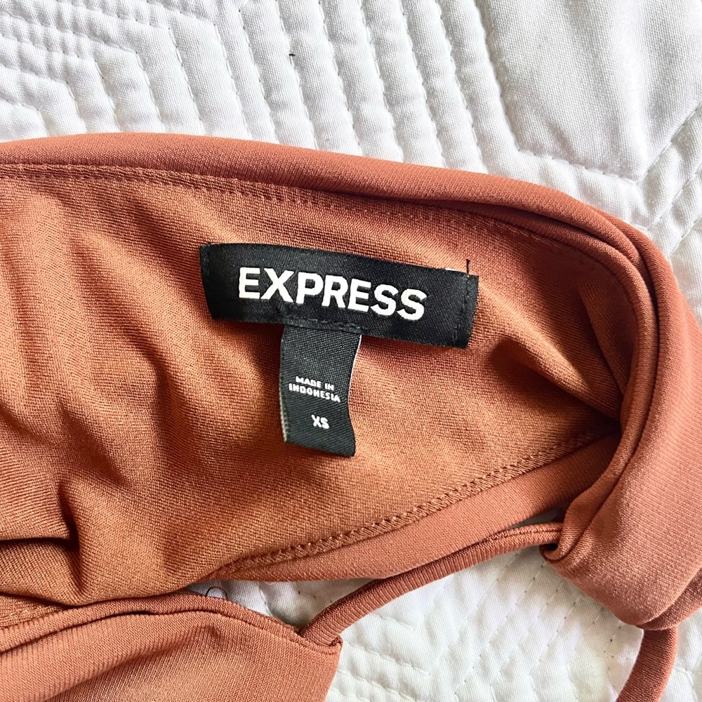 Express Rust Halter Top - Picture 3 of 5